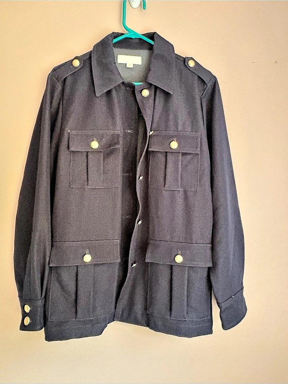 Zara Utility Jacket in Navy Size Medium